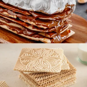 Brazo Rogel y Galletas de Barquillo